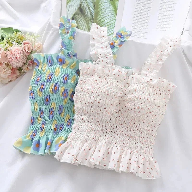 Print Folds Bohemian Sleeveless Vest