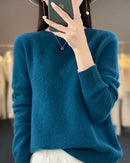 Extrafine Merino Wool Round-Neck Sweater
