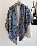 Luxury Printed Square Shawl & Beach Wrap