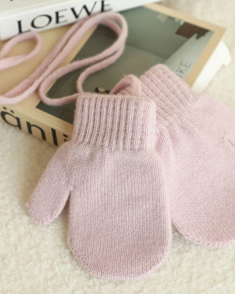 Kids Cashmere Knit Mittens