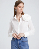 Elegant And Versatile Women'S Long-Sleeved Shirt