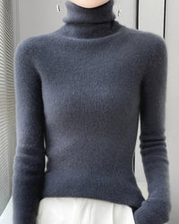 Wool Long-Sleeved Turtleneck Slim Fit Sweater
