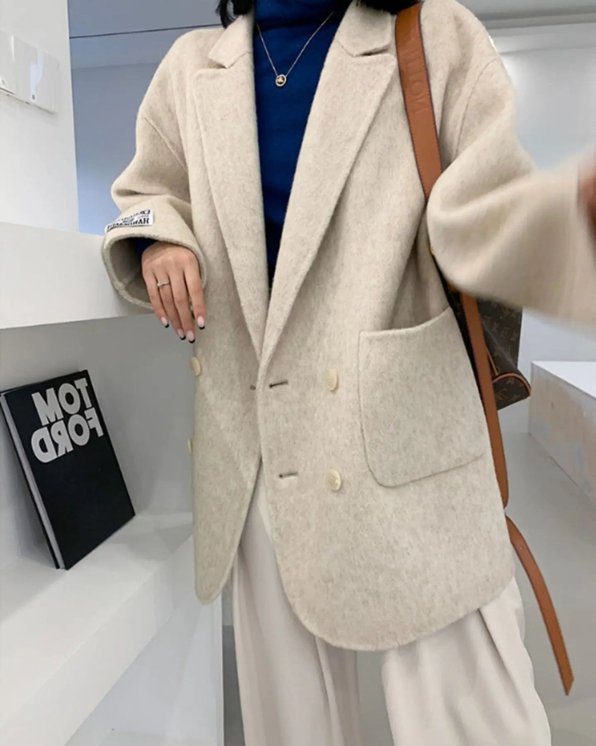 Women Double Sided Wool Coat