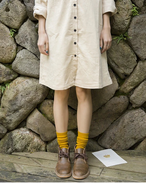 Soft Knit Casual Mid-Calf Socks