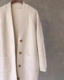 Merino Wool Pocket Cardigan