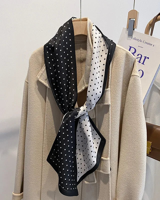 Women's French-Style Polka Dot Scarf