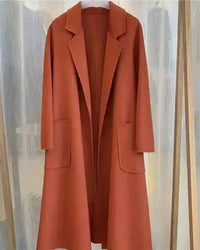 Belted A-Line Wool-Blend Coat