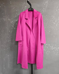 Belted A-Line Wool-Blend Coat