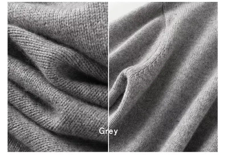 Pure Cashmere Turtleneck Pullover Sweater