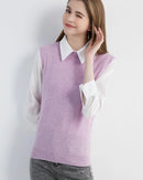 Merino Wool Sleeveless Knit Vest