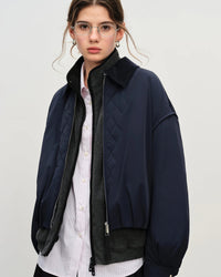 Lightweight Quilted Patchwork Short Jacket