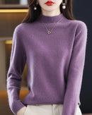 Merino Wool Mock Neck Sweater