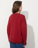 O Neck Knitted Sweater