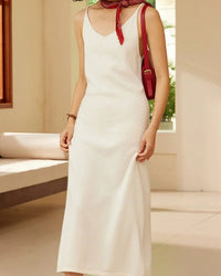 Cashmere V-Neck Slip Dress