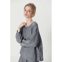 Cotton Double Layer Gauze Pajamas