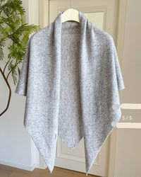 Wool Oversized Triangle Shawl Scarf