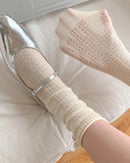 Lightweight Knit Hollow Crew Socks