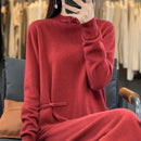 Cashmere and Wool Knitted A-Line Dress