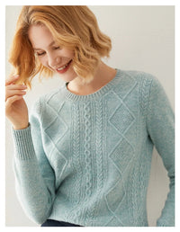 Round-Neck 100% Merino Wool Sweater