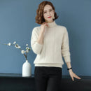 High Collar 100% Mink Cashmere Sweater