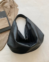 Soft Leather Hobo Shoulder Tote