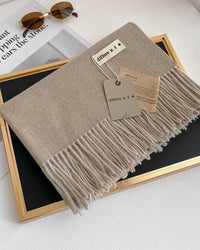 Thick Faux-Cashmere Shawl