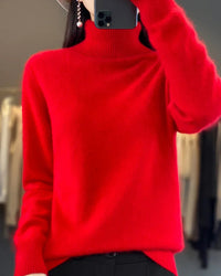 Mink Cashmere Turtleneck Sweater