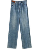 Casual And Stylish High-Waisted Long Jeans