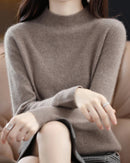 Merino Wool Mock Neck Sweater
