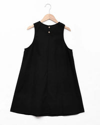 Stylish Round Neck Sleeveless Mini Dress