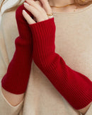 Fine-Knit Cashmere Arm Warmers