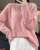 Crochet Hollow Knit Wool Sweater