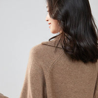 Pure Cashmere Half-zip Collar Jumper