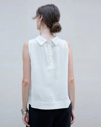 Casual Sleeveless Stand-Up Collar Fashion T-Shirt