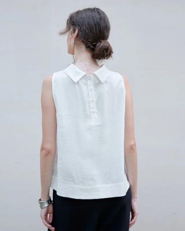Casual Sleeveless Stand-Up Collar Fashion T-Shirt