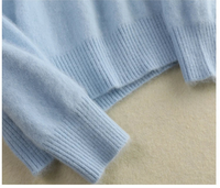 Plush Mink Cashmere Turtleneck Sweater
