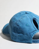 Washed Ponytail Baseball Cap