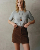 Corduroy Slim-Fit Mini Skirt