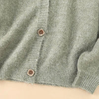 Wool Blend Soft Knitted Short Cardigan