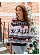 Elk Jacquard Christmas Sweater