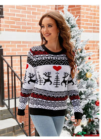Elk Jacquard Christmas Sweater
