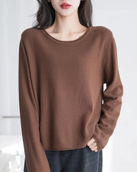 Women's Cotton Knit Pullover Sweater