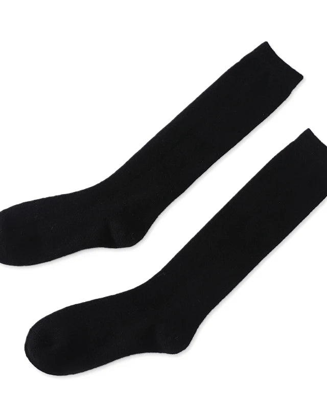 Soft-Knit Wool Calf Stockings