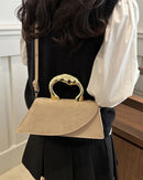Minimalist PU Leather Square Shoulder Bag