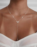 Gold Sunflower Zircon Clavicle Necklace