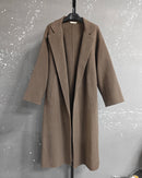 Relaxed Belted Wool Blend Coat