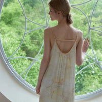 Satin Bamboo Shadow Print Nightdress