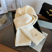 Women's Solid-Color Wool Scarf