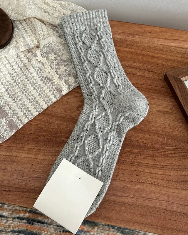 Wool Blend Casual Loose Socks