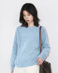Oversized Wool Cashmere Crew Sweater